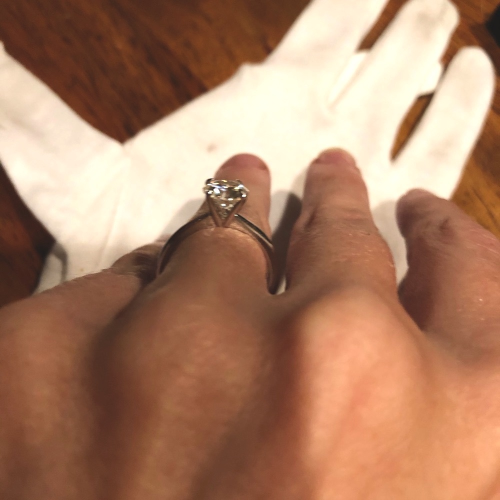 Moissanite Solitaire Ring 1.5ct Round D VVS1 Classic Engagement Style - Picture 7 of 10